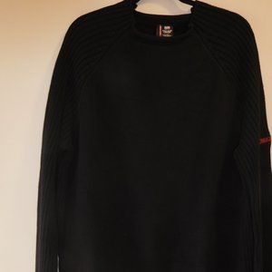 Ralph Lauren polo jeans sweater 100% cotton black size X-Large knitted sleeves